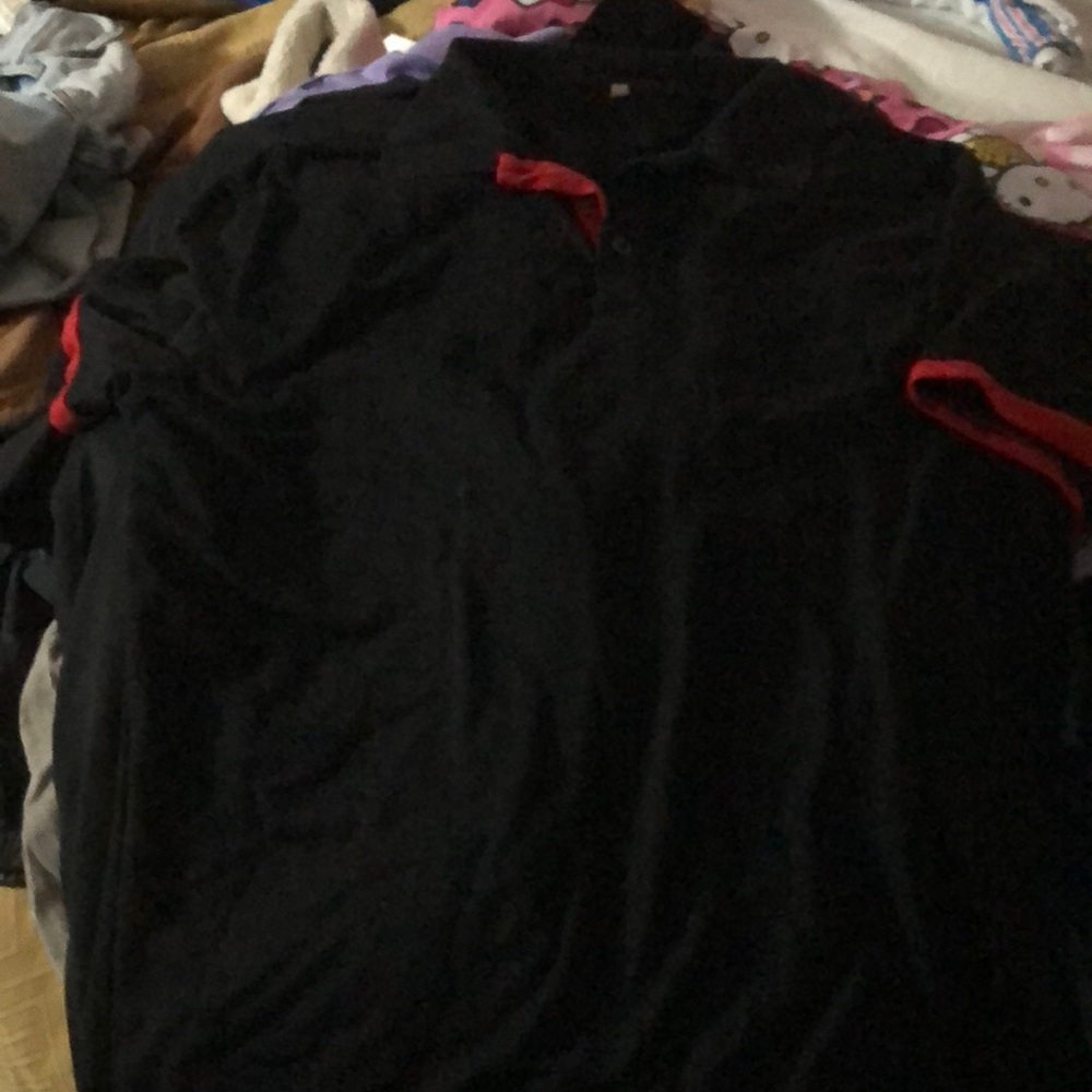 Black and Red Polo Shirt